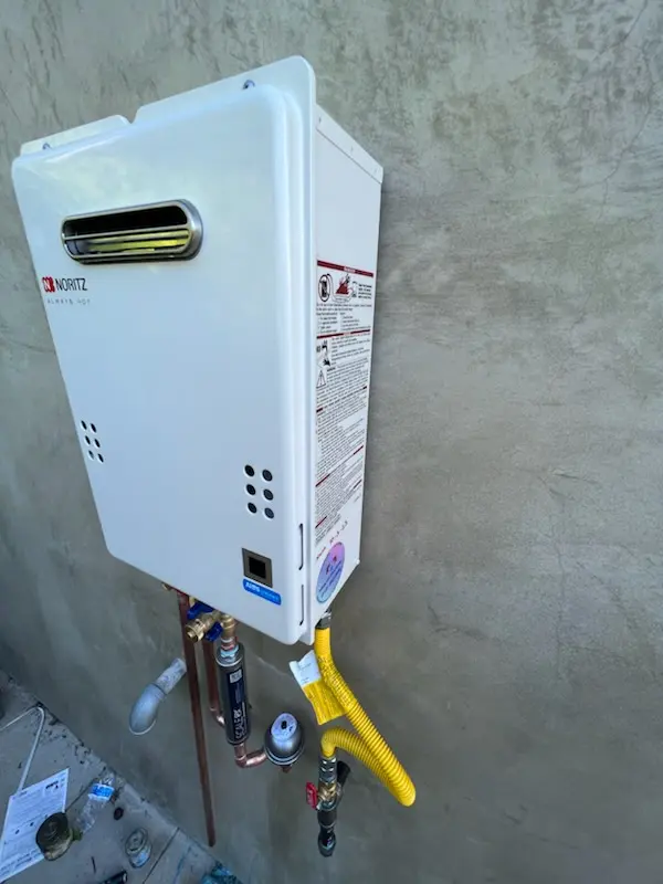 Tankless water heater installation for Adams Park homes